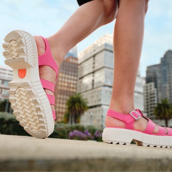 Sorel Ona Streetworks Fisherman Platform Sandals Pink Size 7 - Picture 8 of 13